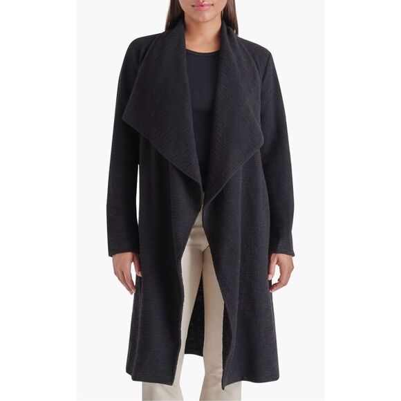 Steve Madden Black Knit Drapey Cardigan (Size S) - Picture 1 of 4